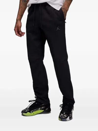 Nike Jordan Dri-fit Drawstring-cuffed Trousers In Black