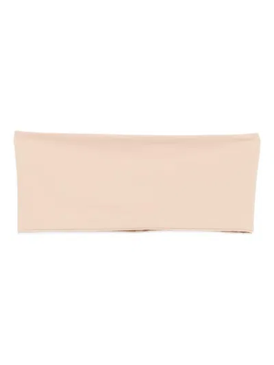 Herskind Velvet Tube Top In Yellow