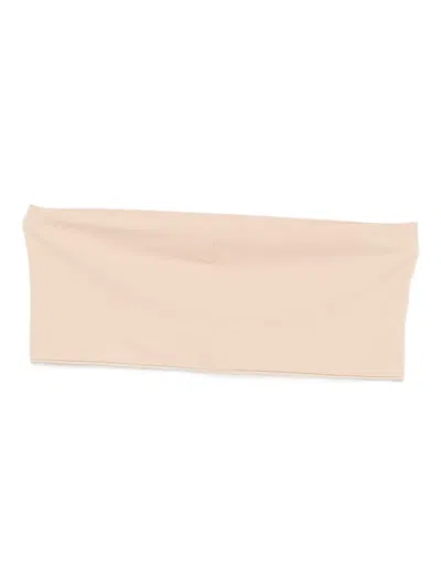 Herskind Velvet Tube Top In Yellow