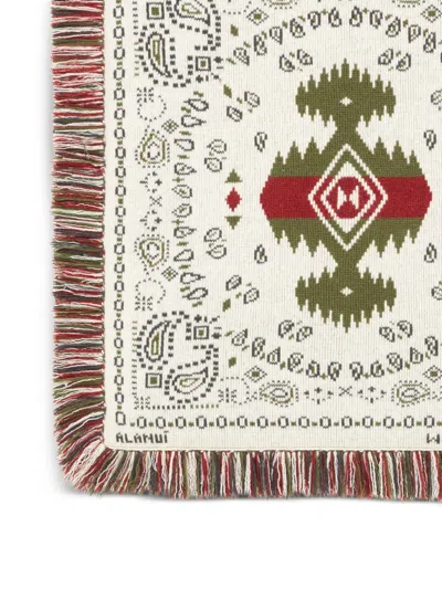 Alanui Bandana-jacquard Cushion In White