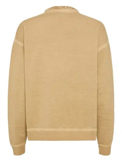 Dsquared2 Drawstring Sweatshirt In Neutral