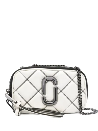 Marc Jacobs The Softshot Shoulder Bag In White Leather In White