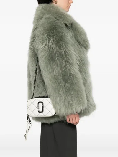 Marc Jacobs The Softshot Shoulder Bag In White Leather In White