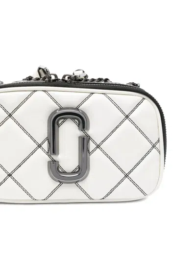 Marc Jacobs The Softshot Shoulder Bag In White Leather In White