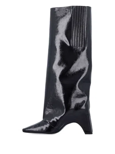 Coperni Black Rubber Boots In Black