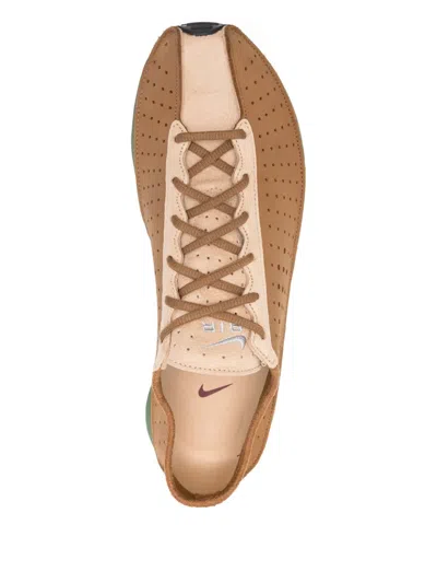 Nike Air Superfly Perforated Nubuck And Suede Sneakers In Brown