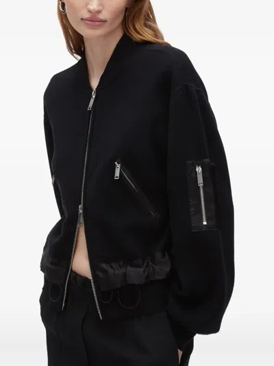3.1 Phillip Lim Zip-fastening Balloon-sleeve Jacket In Black