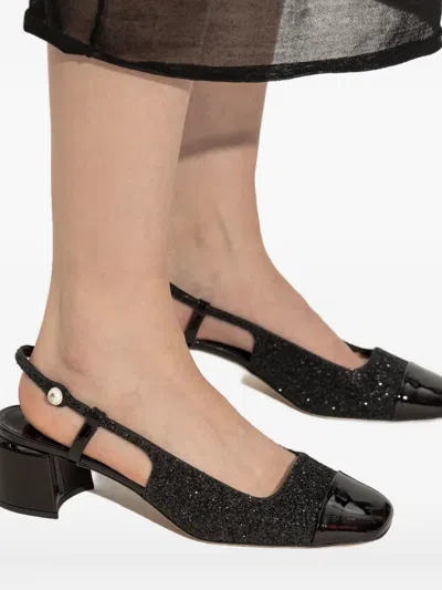 Jimmy Choo 55mm Elisa Sling-back Pumps In Black