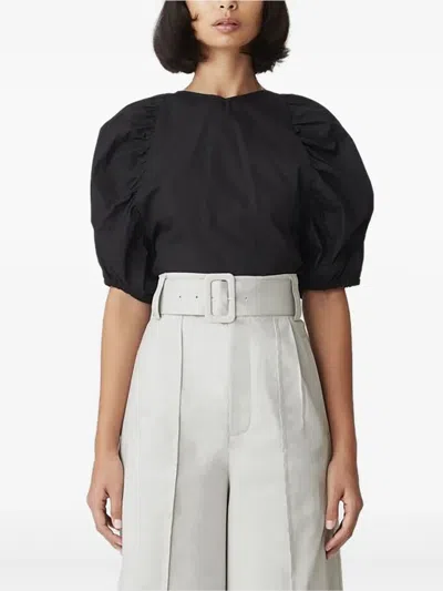 SVALA 泡泡袖系带罩衫