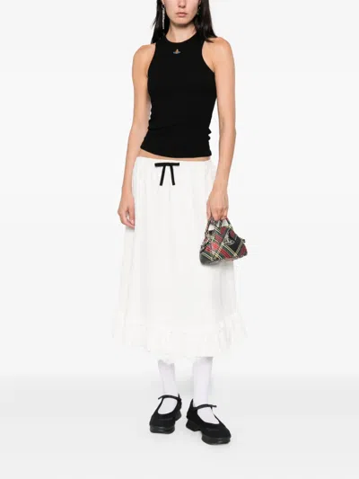 Vivienne Westwood Fitted Black Sleeveless Top With High Neckline In Black