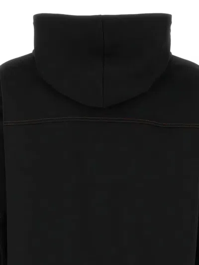 Mcm Stretch Polyester Blend Hooded Sweatshirt In Black