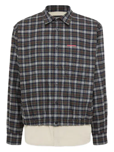 Dsquared2 Double Blouson Shirt In Black