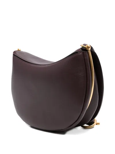 Wandler Adjustable Strap Curved Shape Bag In Red