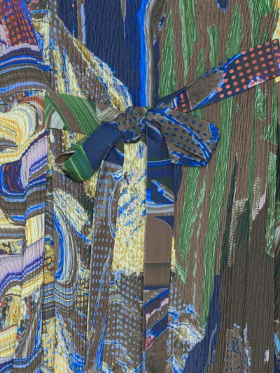 Henrik Vibskov O Abstract-print Midi Dress In Multi