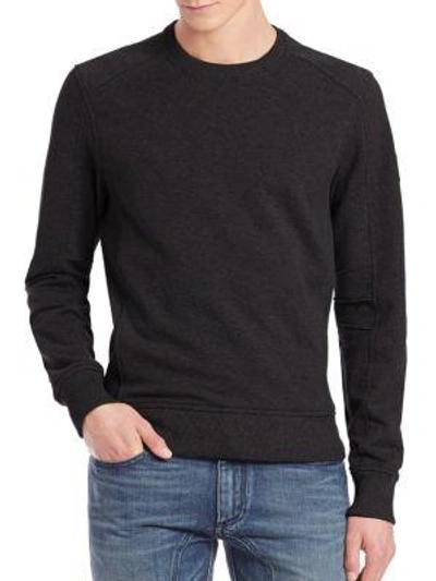 Shop Belstaff Chanton Sweatshirt In Black
