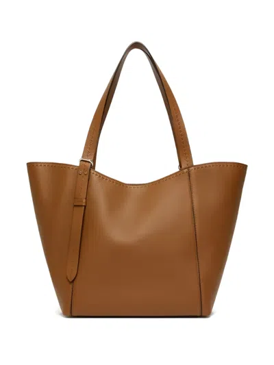 Max Mara Leather Archetipo Handbag In Brown