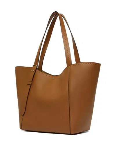Max Mara Leather Archetipo Handbag In Brown