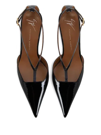 Giuseppe Zanotti Patent Leather Pointed-toe Pumps In Black