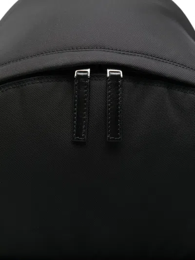 Givenchy Black Backpack With Adjustable Shoulder Straps And Logo On Front In Tech Fabric Man
