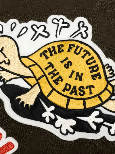 STADIUM 刺绣贴花棒球夹克