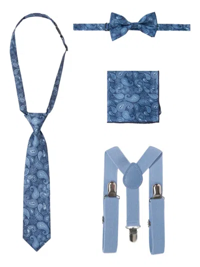 Suitlab Boys 7 Piece Suit Set In Blue