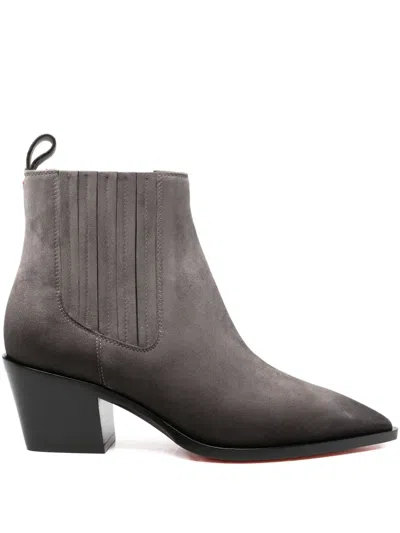 Santoni Basic M/w - Ankle Boot In Gray