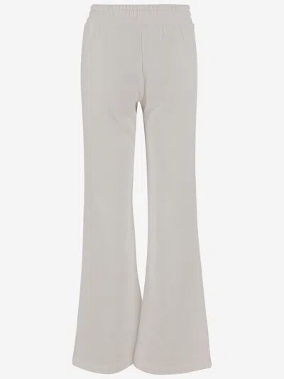 Pinko Logo Embroidered Track Pants In White