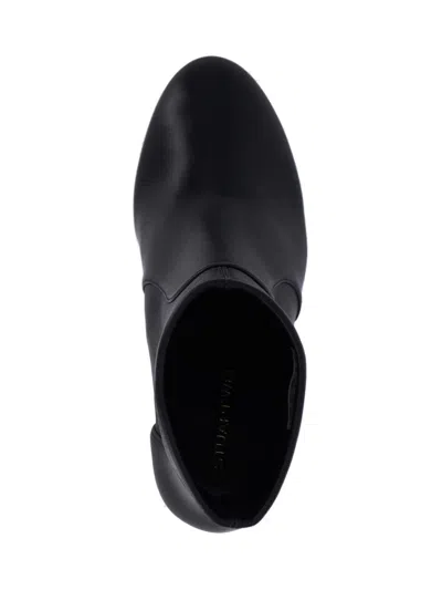 Stuart Weitzman Babette Leather Booties In Black