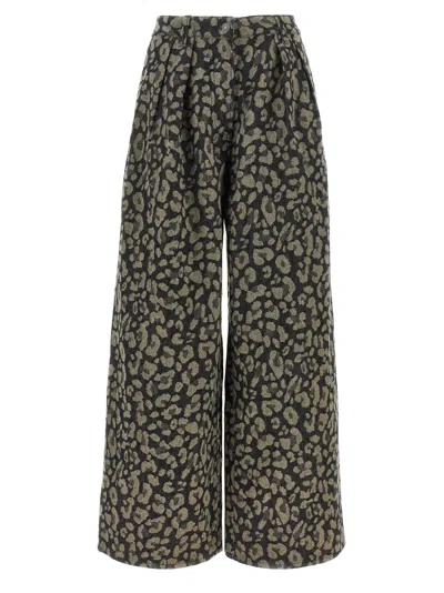 Alanui Pants In Animal Print