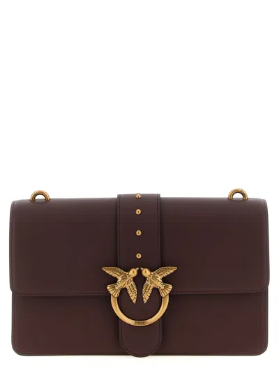 Pinko Love One Classic Crossbody Bag In Brown