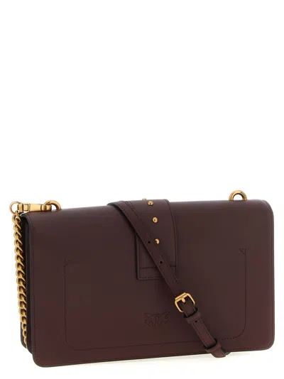 Pinko Love One Classic Crossbody Bag In Brown