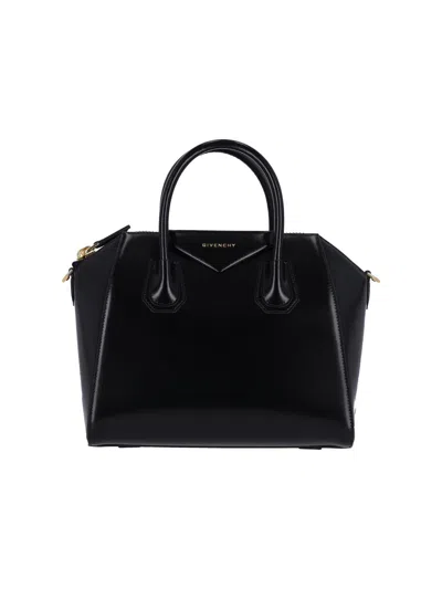 Givenchy Borsa A Mano Antigona Piccola In Pelle Cioccolato  Donna In Black