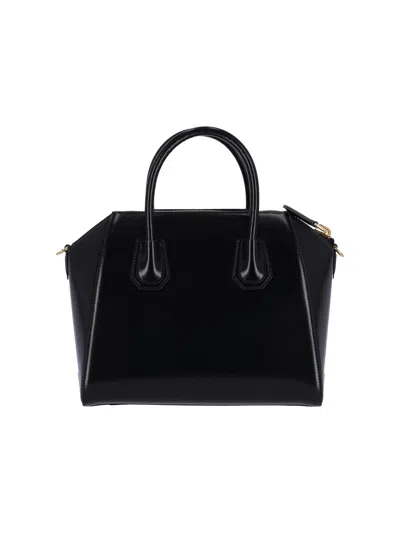 Givenchy Borsa A Mano Antigona Piccola In Pelle Cioccolato  Donna In Black
