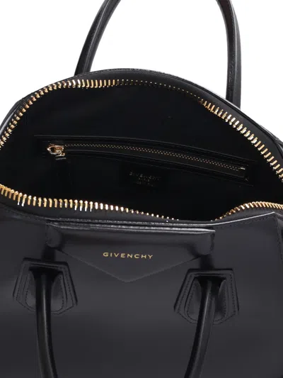 Givenchy Borsa A Mano Antigona Piccola In Pelle Cioccolato  Donna In Black