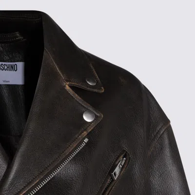 Moschino Jackets Brown In Black