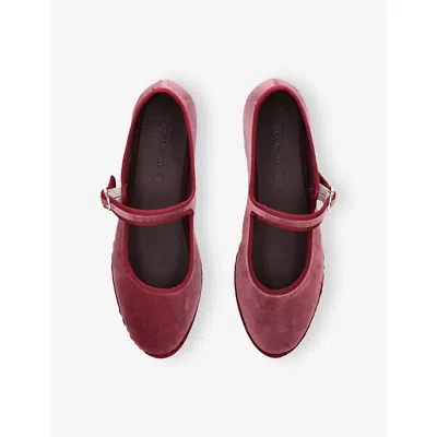 Flabelus Velvet Theresa Espadrilles In Pink