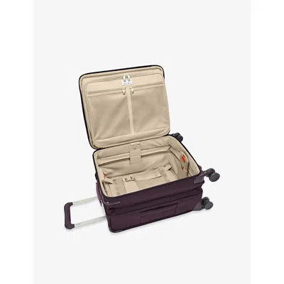 Briggs & Riley Medium Expandable Spinner Suitcase In Purple