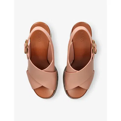 Chloé Chloe' Women Maxime Wedge Sandal In Brown