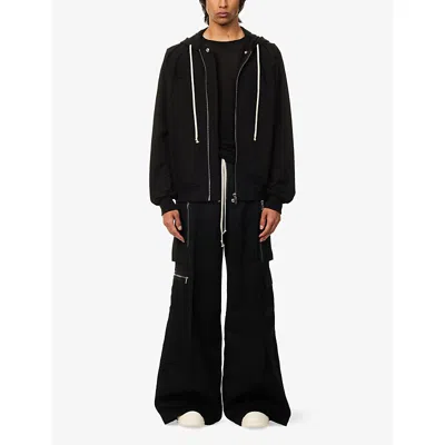 Rick Owens Classic Flight Leather Bomber In Black