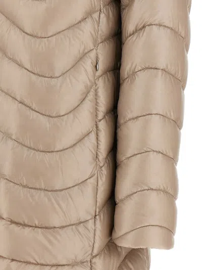 Herno Quilted Glossed Shell Jacket In Nude