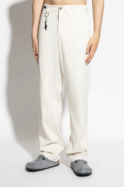 Paul & Shark Belt Loops Slacks In White