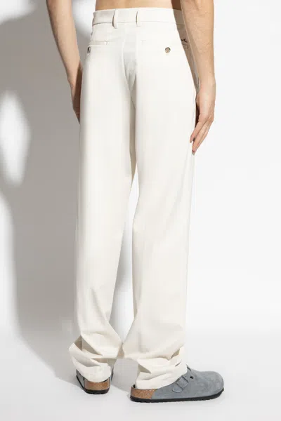 Paul & Shark Belt Loops Slacks In White