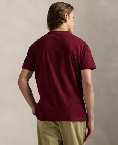 Polo Ralph Lauren Ralph Lauren Logo Jersey T-shirt In Burgundy