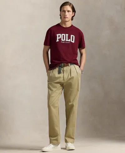 Polo Ralph Lauren Ralph Lauren Logo Jersey T-shirt In Burgundy
