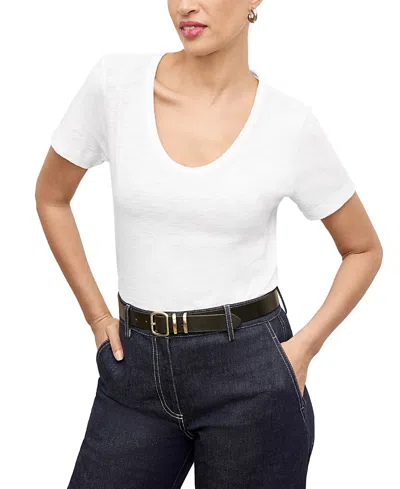 M.m.lafleur The Kenya T-shirt - Organic Cotton Slub In Yellow