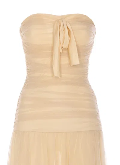 Aniye By Vanilla Raquel Tulle Dress In Nude