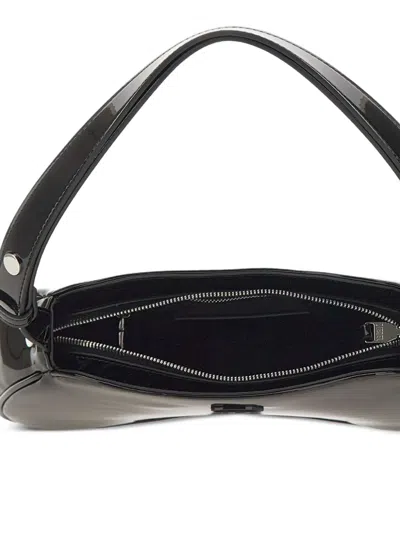 Diesel Play-glossy Shoulder Bag In Black