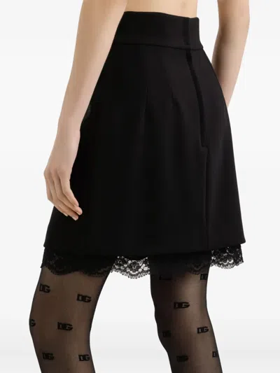 Dolce & Gabbana Dna Wool Mini Skirt In Multi