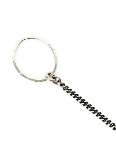 Werkstatt:münchen Curb Chain Keyring In Metallic