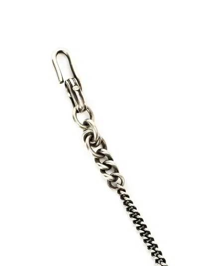 Werkstatt:münchen Curb Chain Keyring In Metallic